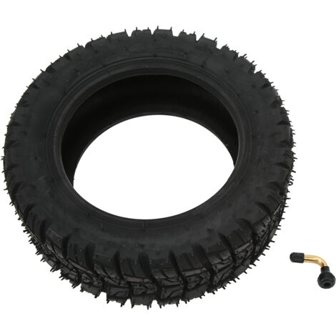 Pneu tout-terrain renforcé 11 pouces pour scooter, amorti caoutchouc épais avec valve gonflable - 100/65-6.5