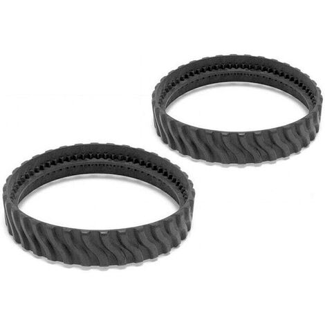 Pneu Tracks 2pcs Accueil Accessoires Pratiques Remplacement de Piscine Outil en Caoutchouc à Connexion Rapide R0526100 Facile à Installer Pneu UE pour Zodiac MX8 MX6