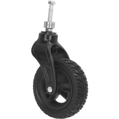 Pneu universel en PU pour fauteuil roulant de 6 pouces, moyeu en PVC, roulement robuste en acier, roulette avant pour fauteuil roulant