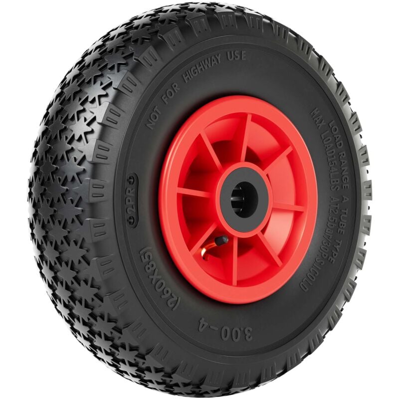 Wiltec - Pneumatico per carriola 3.00-4, ø 260 mm