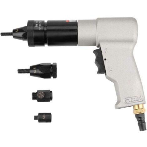 Pneumatic Rivet Nut Setting Kit - 1/4" Riveting Tool