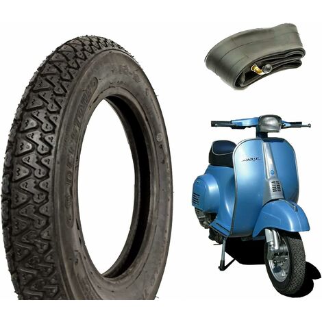 PNEUMATICO  3.00-10 42J + CAMERA COPERTONE DISEGNO MICHELIN COMPATIBILE CON VESPA 50 SPECIAL PK 50