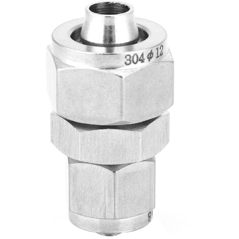 Pneumatik-Reduzierstück aus Edelstahl, gerader Anschluss 8-6 mm, 10-8 mm, 12-8 mm für Druckluft