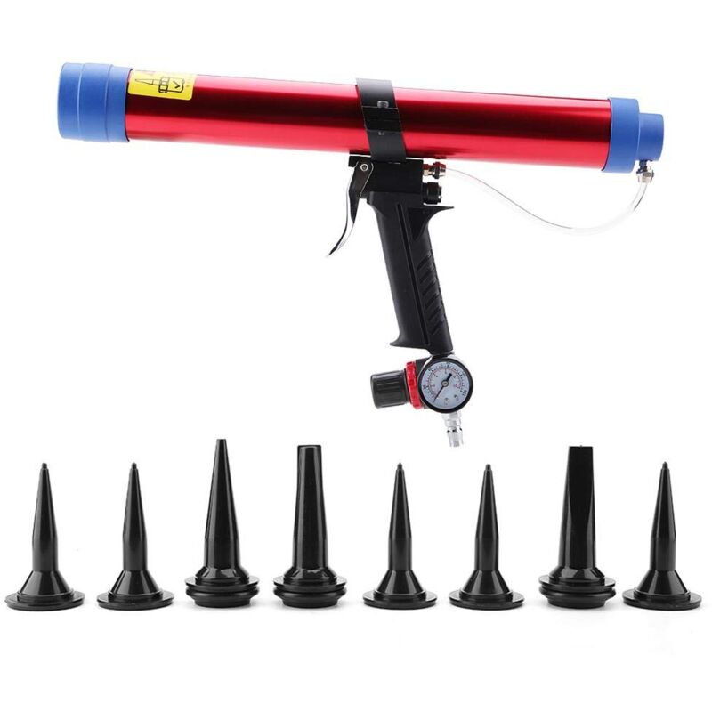 Image of Pneumatische Glaskleber-Dichtstoff-Kartuschenpistole, Kartusche, Luftpistole, 300–600 ml