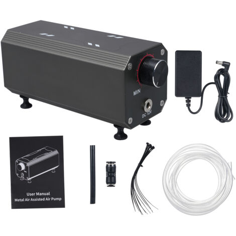 Pneumatische Hilfspumpe (110 V/220 V Wechselstrom), pneumatischer Hilfskompressor für Schneid- und Graviermaschinen, einstellbare Fördermenge 22 l/min