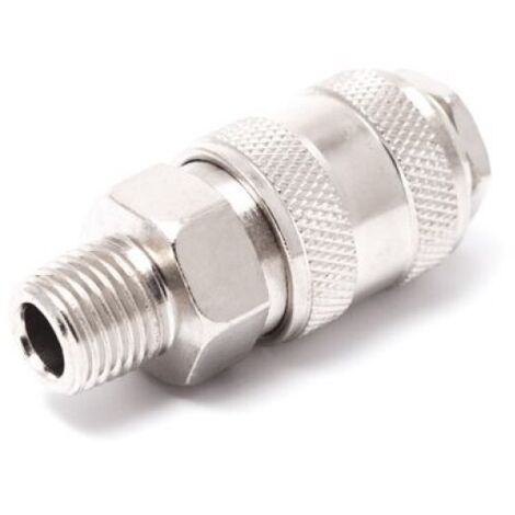Pneumatischer Schnellwechsler mit Ventil mit 1/4" Außengewinde