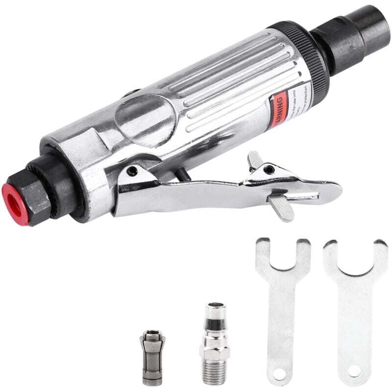 Image of KZQ - Pneumatischer Winkelschleifer, geräuscharmer Luftschleifer, für Formwerkzeuge(Silber)