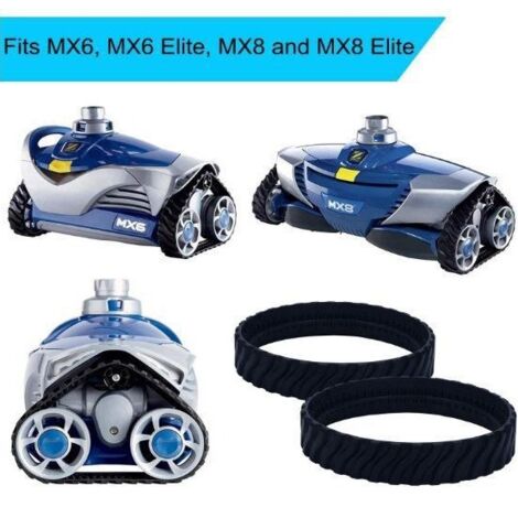 Pneus de rechange (lot de 2) pour robots nettoyeurs de piscine Zodiac MX8 et MX6