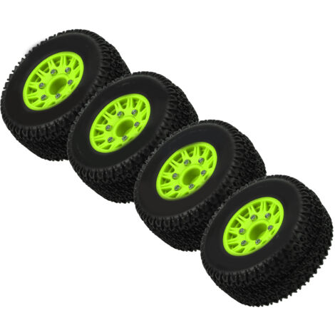Pneus tout-terrain pour camion RC 1/10 Short Course, compatibles ARRMA SENTON et TRAXXAS Slash, avec moyeu hexagonaux 12mm 14mm 17mm