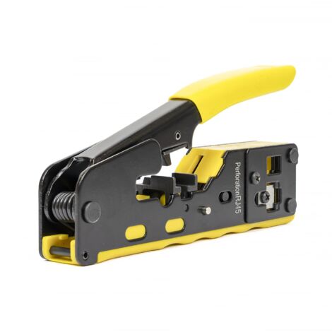 PNI Pinza SR7, per tagliare, spellare cavi e crimpare spine RJ12, RJ45 CAT5, CAT6, CAT7