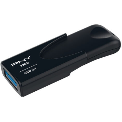 PNY 32 GB Attache 4 USB 3.1 Pendrive – schneller Pendrive mit Schiebeabdeckung
