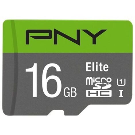 PNY Elite microSDHC 16 GB – Klasse 10, UHS-I-Speicherkarte