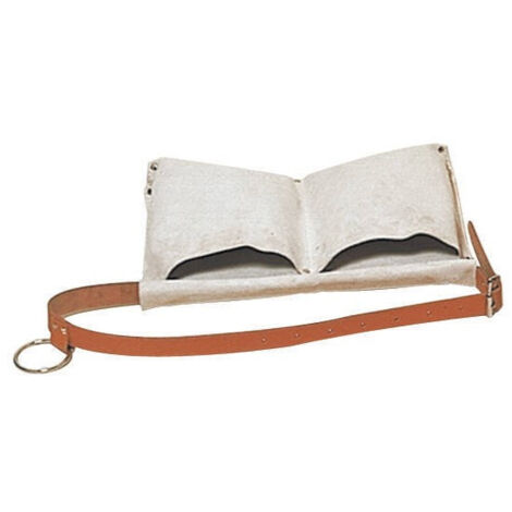 Poche à clous en croûte de cuir chrome 35 x 20 x 3 cm – Anneau porte-marteau intégré – 202 – Sassi
