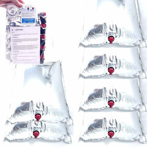 Poche à eau, 6 sacs de soins d'urgence de 15 litres d'eau de préparation peuvent être stockés librement dans la pièce (argent)
