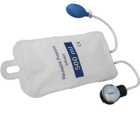 Poche à pression médicale 500ML avec indicateur pour perfuseur d'urgence - Version pro