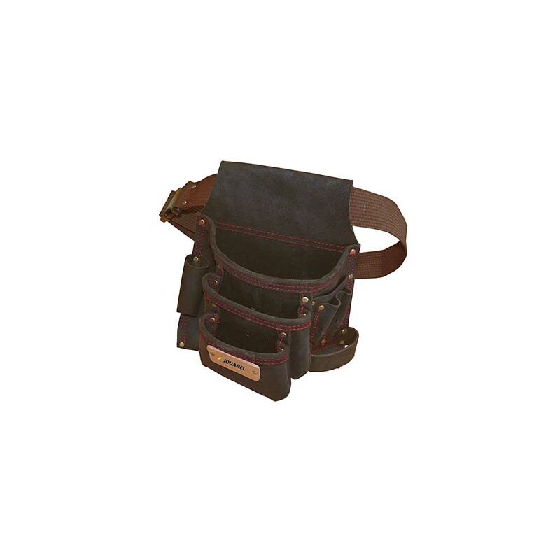 Tasca rinforzata in pelle con borchie e cintura Jouanel POCOU-R-460092
