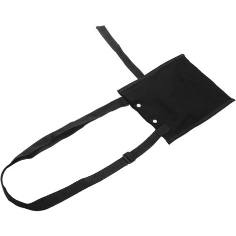 Poche de drainage urinaire à bandoulière ajustable, housse unique avec sangle réglable, couleur noire.