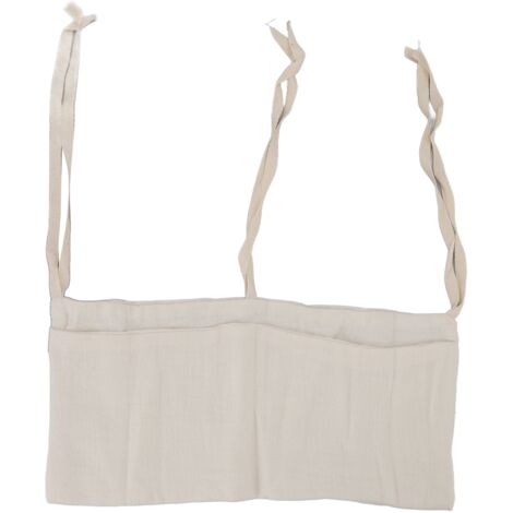 Poche de rangement ajustable pour lit bébé, 2 compartiments pour jouets, couleur beige, porte-bagage suspendu