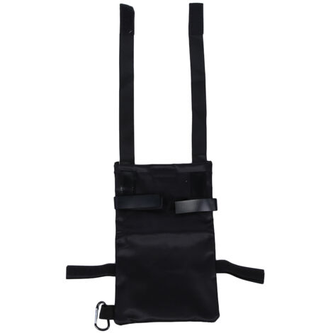 Poche de rangement pour béquille noir - Accessoire médical pour personne âgée ou convalescente