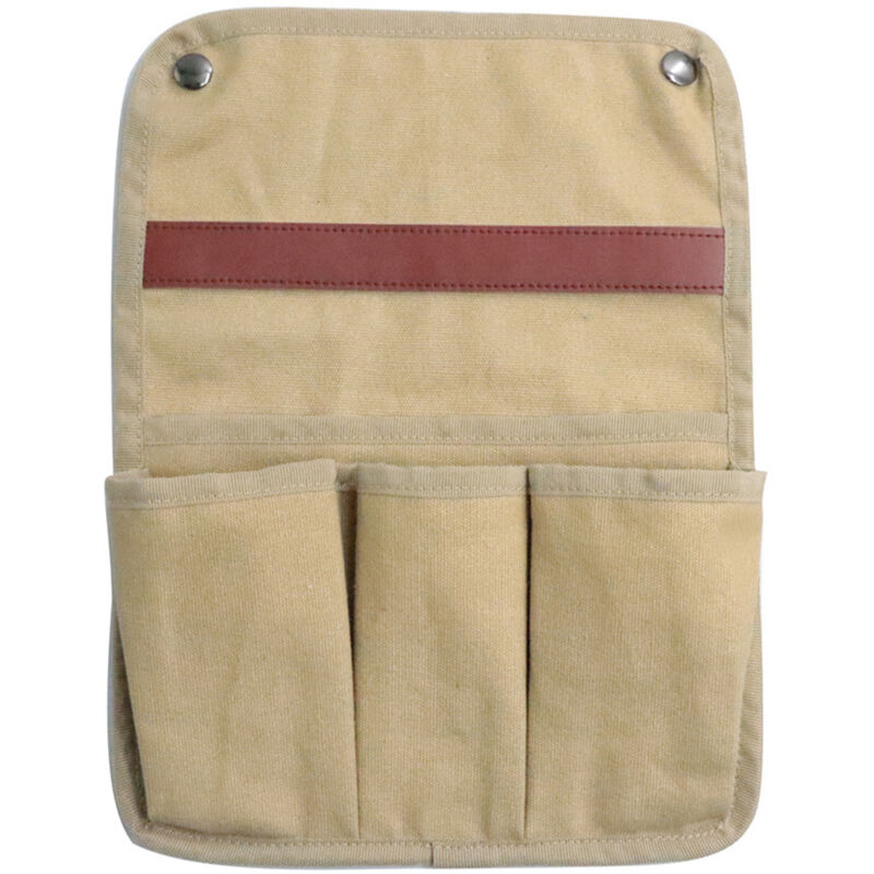 Poche de rangement suspendue pour chaise, lit d'hôpital ou camping, toile kaki
