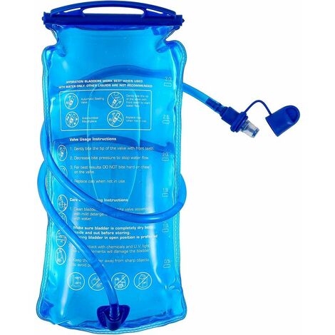 Poche Hydratation 2L Grand r��servoir d'eau �� Ouverture de 2 litres, ��tanche �� l'eau Militaire, Sac de Rangement pour v��lo,��LUCKY-88