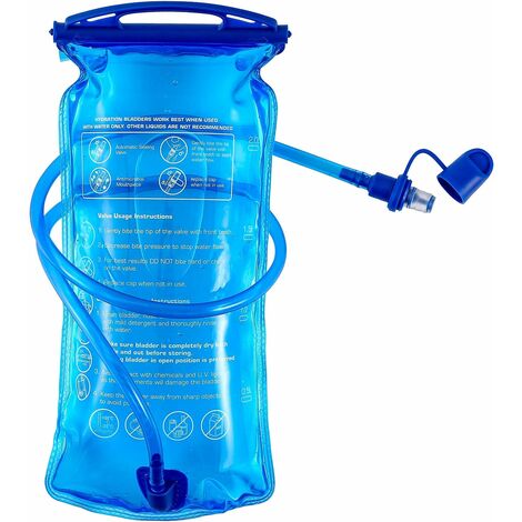 Poche Hydratation 3L Grand réservoir d'eau à Ouverture de 3 litres, étanche à l'eau Militaire, Sac de Rangement pour vélo MINKUROW