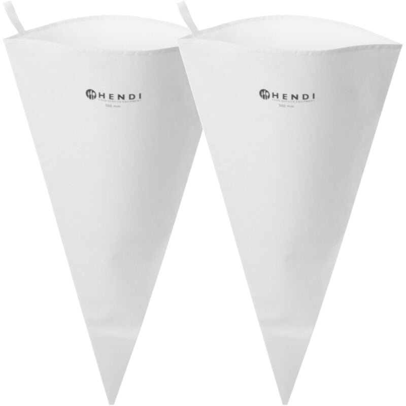 Poche cornet pâtissier pour douiller et décorer, 50 cm, lot de 2 Hendi 550526