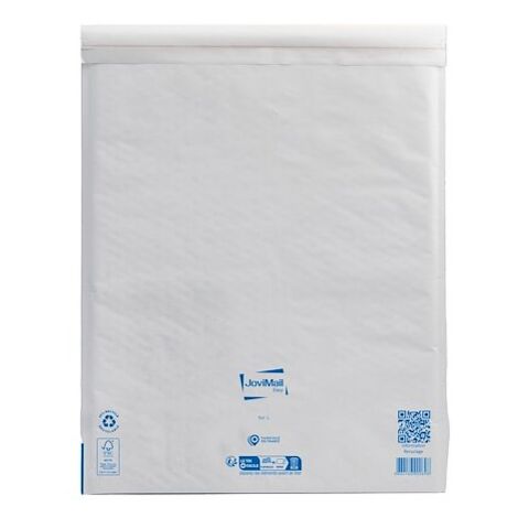 Pochette à bulles d'air kraft blanc 460 x 470 mm - Carton de 50