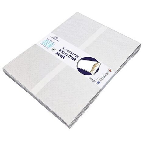 Pochette à bulles papier kraft blanc 350 X 470 La Couronne - Lot de 10