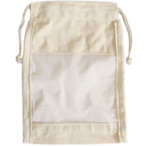 Pochette à Fenêtre en Coton Med - 21x15cm- Vendu par 1