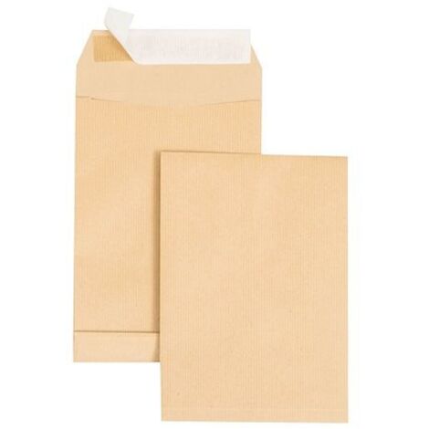 Pochette à soufflets 3 cm kraft brun 162 x 229 mm GPV 120 g sans fenêtre - Boîte de 250