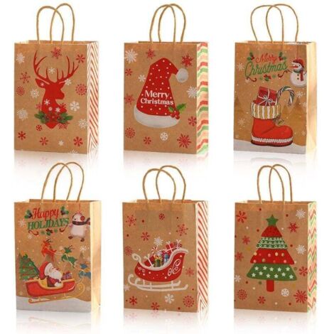 POCHETTE CADEAU 30 sacs cadeaux de Noël, sacs en papier pour Noël et fêtes