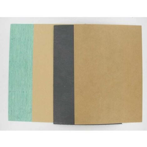 Pochette de 4 feuilles de joint A4 : 1x renforcée 1mm + 1x carton BA55 0,3mm + 1x papier huilé 0,3mm + 1x papier huilé 0,5mm