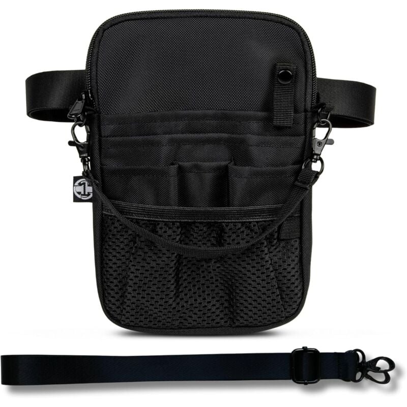 Pochette de ceinture pour infirmière 4 en 1 avec poches pour matériel médical, porte-ruban et rangement pratique pour stéthoscopes, ciseaux à