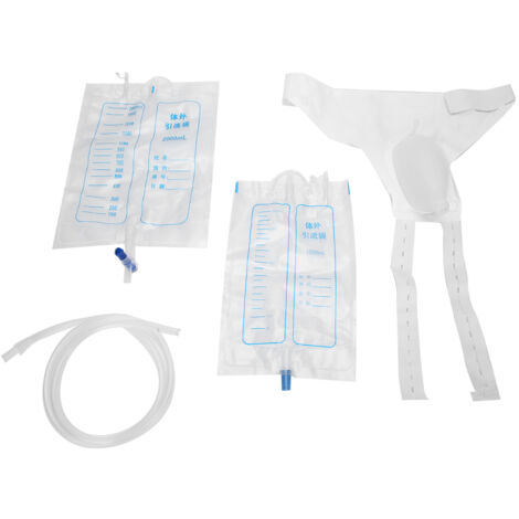 Pochette de collecte d'urine en silicone, urinal réutilisable anti-fuites pour hommes, femmes et personnes âgées