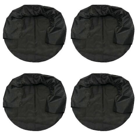 Pochette de protection pour roue de secours auto, 4 pièces, universelle, imperméable et anti-poussière, housse de pneu de rechange, étanche, sac de rangement pour voiture.