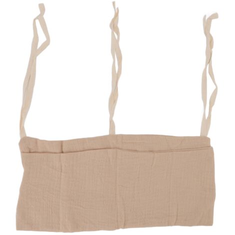 Pochette de rangement ajustable pour lit bébé, 2 poches, porte-accessoires pour jouets, couleur kaki