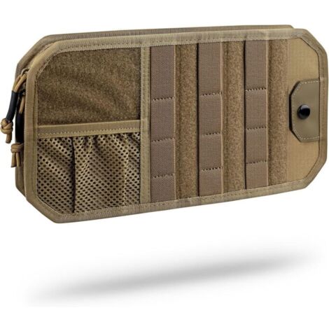 Pochette de Rangement avec Porte-Lunette pour Pare-Soleil de Voiture, Organisateur de Visière Auto, Voiture Accessoires Interieur Poche Tactique pour Permis de Conduire Carte Facture Stylo Clé