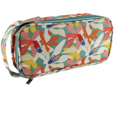 Pochette de rangement pour cables polyester imprimee zippee - moorea - Tendance