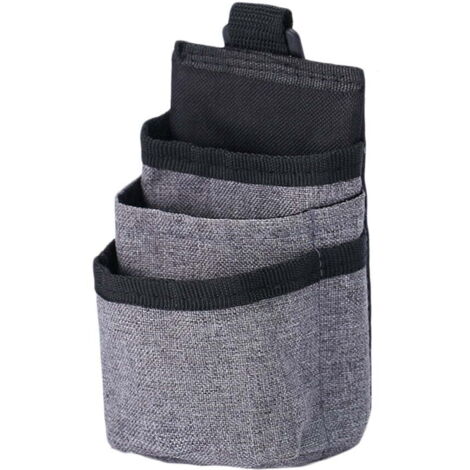 Pochette de rangement pour portière de voiture avec crochet pour câble de chargement de téléphone, sac organisateur en tissu Oxford, adapté au rangement de documents et de petits objets (gris).