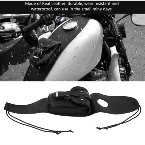 Pochette de réservoir en cuir véritable pour Harley Sportster XL 883 1200
