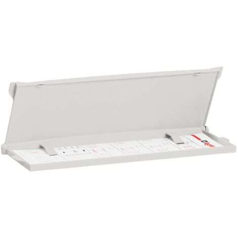 Pochette fermée autocollante pour plans IP30 324x120x18mm gris RAL7035