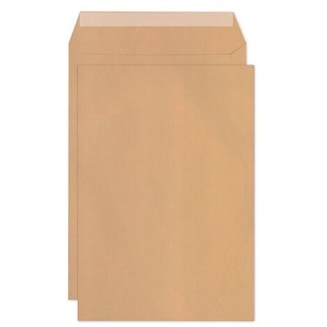 Pochette kraft brun 100% recyclé 229x324 mm 90g sans fenêtre Forever Clairefontaine - Boite de 250
