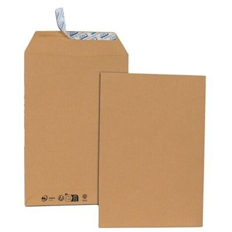 Pochette kraft brun 162 x 229 (C5) 90g sans fenêtre - Boite de 500