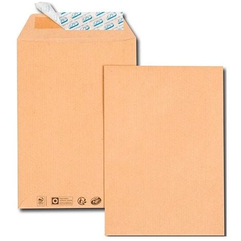 Pochettes kraft - enveloppes à ouverture latérale - 120g 229 X 324 mm