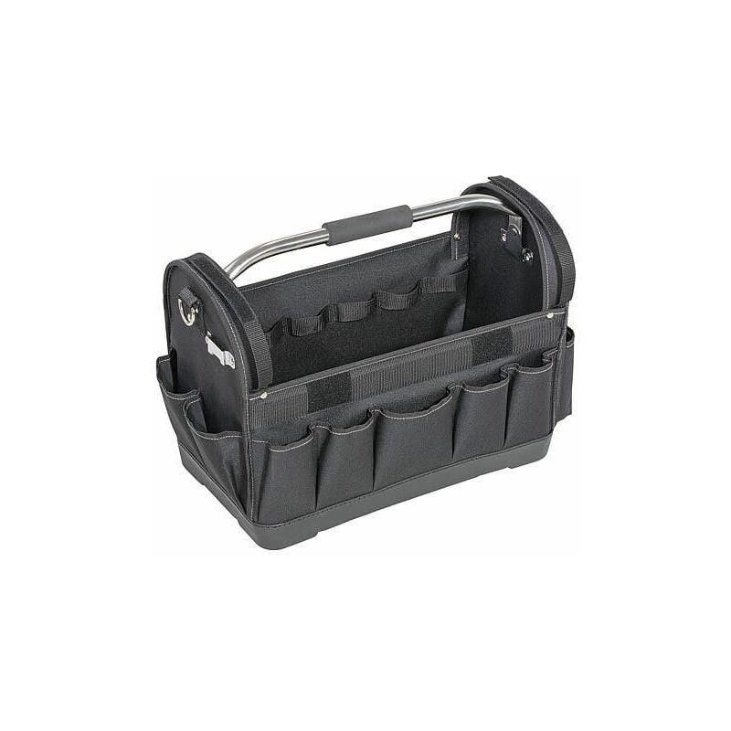 Banyo - Pochette outils textile 520x290x370 mm noir avec poignée pliable latérale
