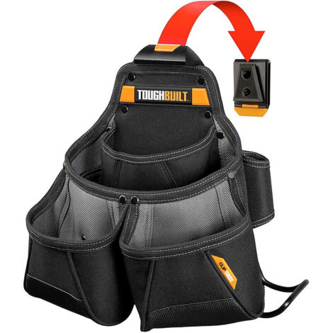 Pochette porta attrezzi Toughbuilt TB-CT-02 nera robusta