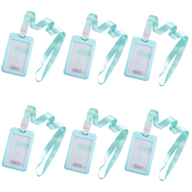 Pochette pour carte de travail, pochette pour certificat avec corde de suspension, pochette pour carte d'identité en plastique ultra-épais et