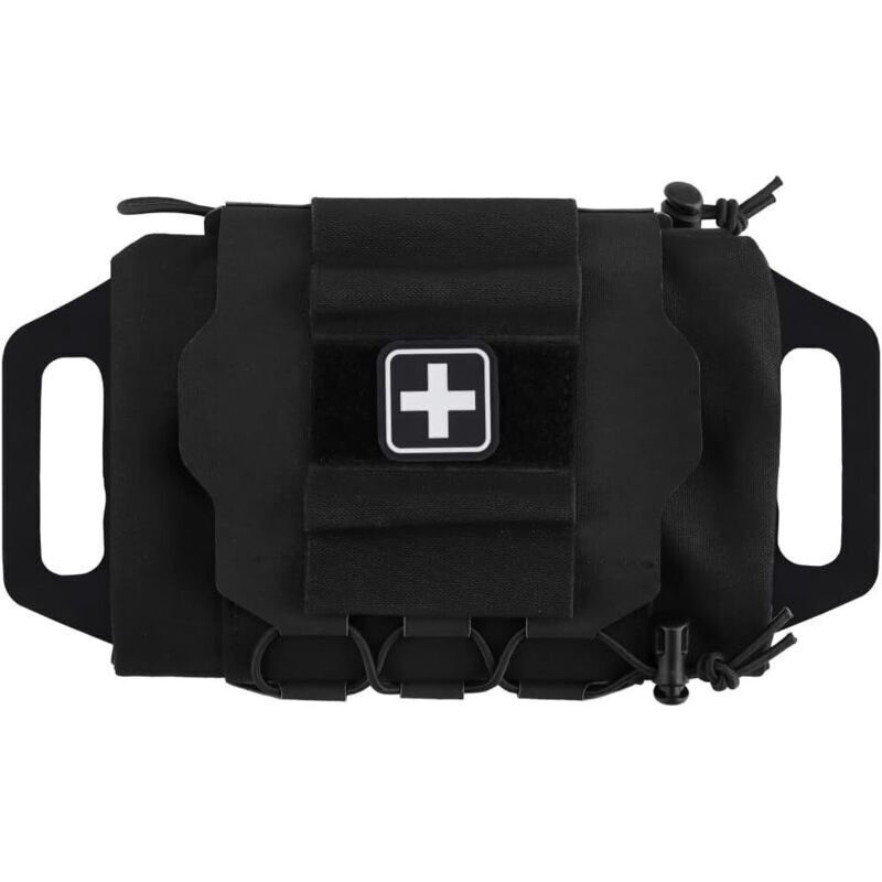 Pochette Tactique Militaire Ceinture de Premiers Soins Rapide Pochette de Survie Système en Deux Parties Porte-médicaments en Rouleau Sac à poignée
