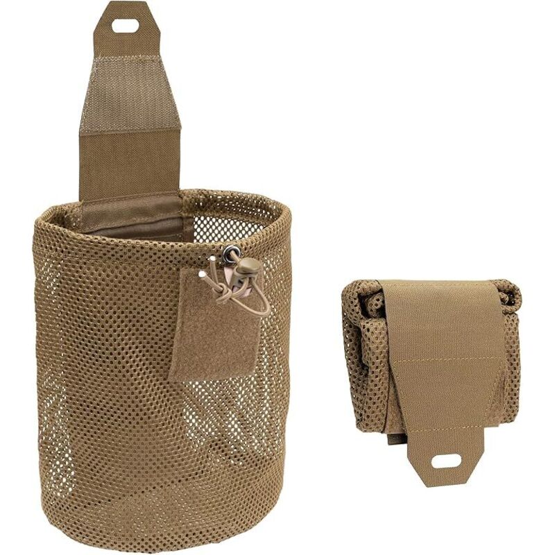 Pochette Tactique Pochette à Benne Net Poche de récupération Chargeur Pliable pour Ceinture Gilet Tactique Sac à Dos